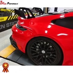 GT3 Style Dry Carbon Fiber With Full Primer Rear Bumper For Porsche 911 992 Carrera S 2019-2023