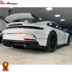 GT3 Style Dry Carbon Fiber With Full Primer Rear Diffuser For Porsche 911 992 Carrera S 2019-2023