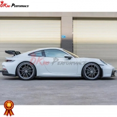GT3 Style Dry Carbon Fiber Side Skirt For Porsche 911 992 Carrera S 2019-2023
