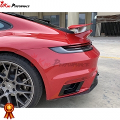 Dry Carbon Fiber With Full Primer Rear Bumper with diffuser For Porsche 911 992 2019-2023