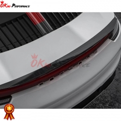 Paktechz Design Dry Carbon Fiber Rear Spoiler For Porsche 911 992 Carrera S 2019-2023