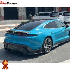 Mansory Style Dry Carbon Fiber Rear Wing Spoiler For Porsche Taycan Turbo S 2019-2020