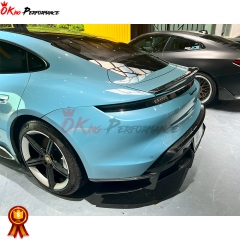 OD Style Dry Carbon Fiber Rear Spoiler For Porsche Taycan 2019-2020