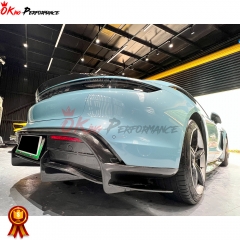 OD Style Dry Carbon Fiber Rear Diffuser For Porsche Taycan 2019-2020