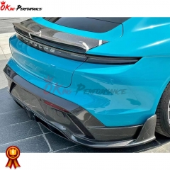 Mansory Style Dry Carbon Fiber Rear Wing Spoiler For Porsche Taycan Turbo S 2019-2020