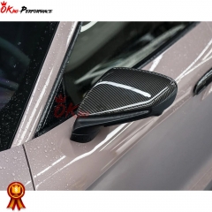 Dry Carbon Fiber Side Mirror Cover (Replacement) For Porsche Taycan 2019-2020