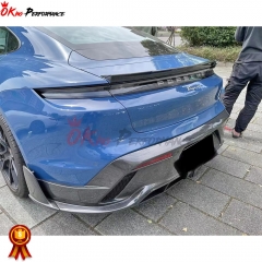 Mansory Style Dry Carbon Fiber Rear Diffuser For Porsche Taycan Turbo S 2019-2020