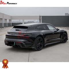 Paktechz Design Dry Carbon Fiber Rear Diffuser For Porsche Taycan 2019-2020