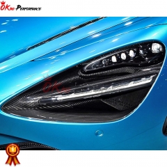 Dry Carbon Fiber Front Head Light Cover For Mclaren 720S