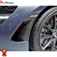 Dry Carbon Fiber Front Bumper Side Vent Cover For Mclaren 720S