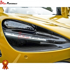 Dry Carbon Fiber Front Head Light Cover For Mclaren 720S