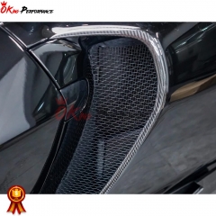 Dry Carbon Fiber Side Rear Vent Cover Air Intake Trim For Mclaren GT