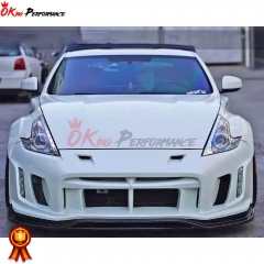 Varis Arising II Style Glass Fiber Front Bumper For NISSAN 370Z Z34 2008-2019