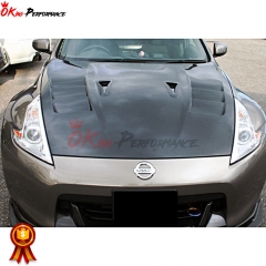 Top Secret Style Carbon Fiber Hood For NIissan 370Z Z34 2008-2019