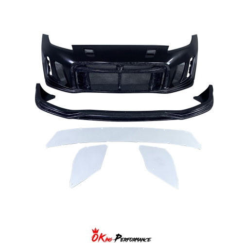 Varis Arising II Style Half Carbon Fiber Front Bumper For NIissan 370Z Z34 2008-2019