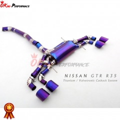 Titanium Valvetronic Muffler System For Nissan R35 GTR 2008-2016