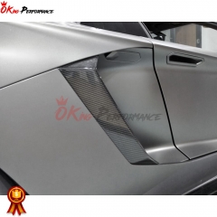 SV Style Dry Carbon Fiber Fender Side Scoop For Lamborghini Aventador LP700-4 LP720 LP750 2011-2015