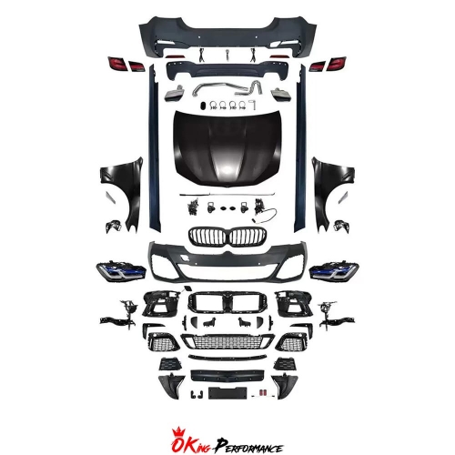 Facelift G30 LCI MT Style PP Full Body Kit For BMW 5 Series F10 2010-2016