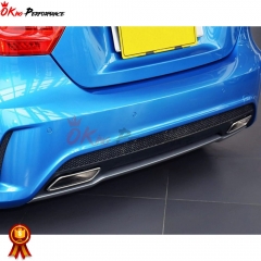 AMG Style Carbon Fiber Rear Bumper Insert For Mercedes-Benz A-class W176 A250 A260 A45 AMG 2013-2015