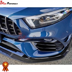 PakTechz X Style Dry Carbon Fiber Front Lip For Mercedes Benz A-CLASS W177 A45 2018-2020