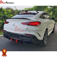 Larte Style Carbon Fiber Rear Trunk Spoiler For Mercedes Benz GLE Coupe 350 450 AMG 43 53 63 2020-2023