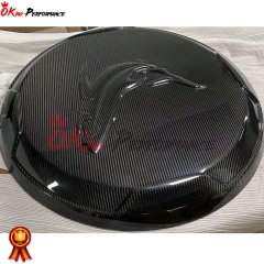 TopCar Style Carbon Fiber Wheel Spare Tire Cover For Mercedes Benz G Class W464 G500 AMG G63 2018-2020