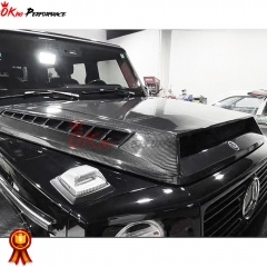 Brabus G900 Style Dry Carbon Fiber Hood For Mercedes Benz G Class W463 2005-2018