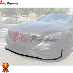 Black Sails Style Carbon Fiber Front Lip For Mercedes Benz C217 W217 S63 S65 AMG Coupe 2014-2020