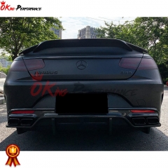 OEM Style Carbon Fiber Rear Diffuser For Mercedes Benz C217 W217 S63 S65 AMG Coupe 2014-2020