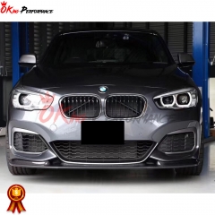 3D-Style Dry Carbon Fiber Front Lip For BMW 1 Series F20 Msport LCI M135i M140i 2015-2019