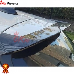 OKing Style Dry Carbon Fiber Roof Spoiler For BMW 1 Series F20 Msport LCI M135i M140i 2015-2019