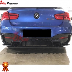 Maxton-Style Dry Carbon Fiber Rear Splitter For BMW 1 Series F20 Msport LCI M135i M140i 2015-2019