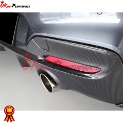 3D-Style Dry Carbon Fiber Rear Diffuser For BMW 1 Series F20 Msport LCI M135i M140i 2015-2019