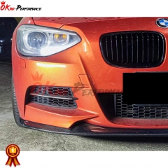 3D-Style Carbon Fiber Front Lip For BMW 1 Series F20 Msport LCI M135i M140i 2015-2019
