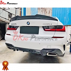 MP Style Carbon Fiber Rear Diffuser For BMW 3 Series G20 2019-2022