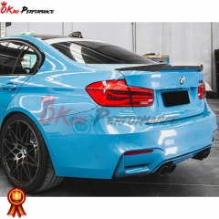 M4-Style Carbon Fiber Rear Spoiler Trunk Wing For BMW 3 Series F30 2013-2018