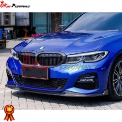 MP Style Carbon Fiber Front Lip For BMW 3 Series G20 2019-2022