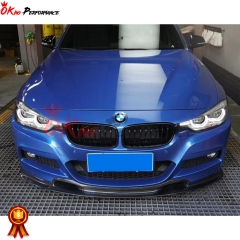 V Style Carbon Fiber Front Lip For BMW 3 Series F30 2013-2018