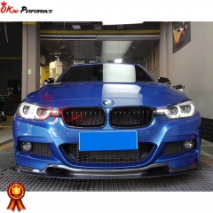 V Style Carbon Fiber Front Lip For BMW 3 Series F30 2013-2018