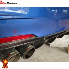 MP Style Carbon Fiber Rear Diffuser (4 tips) For BMW 3 Series F30 2013-2018