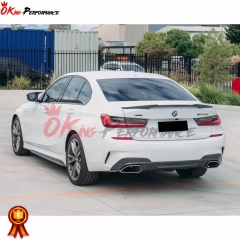 M4 Style Carbon Fiber Trunk Spoiler Wing For BMW 3 Series G20 2019-2022