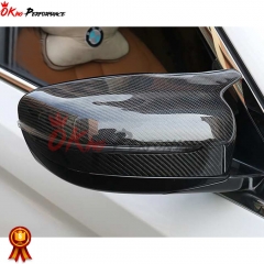 M5 Style Dry Carbon Fiber Mirror Cover (add on) For BMW 3 Series G20 2019-2022