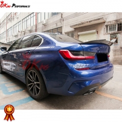 PSM Style Dry Carbon Fiber Rear Trunk Spoiler Wing For BMW 3 Series G20 2019-2022
