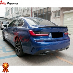 M4 Style Dry Carbon Fiber Rear Trunk Spoiler Wing For BMW 3 Series G20 2019-2022