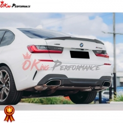 M4 Style Carbon Fiber Trunk Spoiler Wing For BMW 3 Series G20 2019-2022