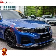 AC Style Carbon Fiber Front lip For BMW 3 Series G20 2019-2022