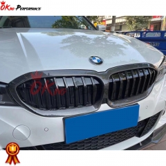 ABS + Carbon Fiber Front Grille For BMW 3 Series G20 2019-2022