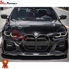 CSL Style Dry Carbon Fiber Front Grille (With ACC) For BMW 4 Series G22 G23 2021-2024