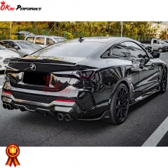 M4 Style Dry Carbon Fiber Rear Trunk Spoiler For BMW 4 Series G22 G82 2021-2024