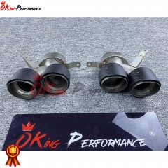 Dry Carbon Fiber Exhaust Tips For BMW 3 Series G20 LCI 2023-On